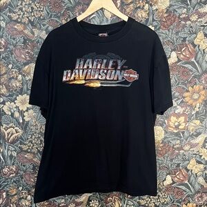 Harley-Davidson Calgary Alberta Canada T-Shirt Black Size XL
